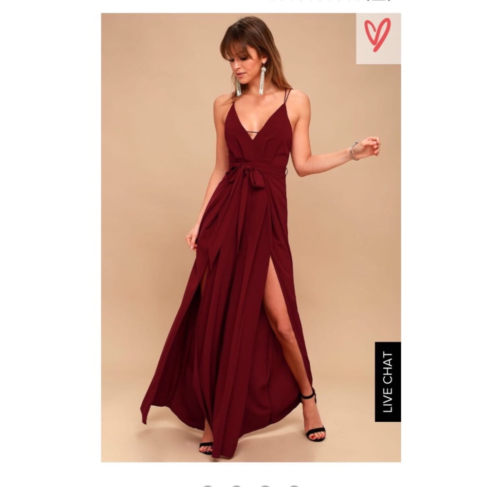 WIDE-LEG JUMPSUIT - HYPE DREAM WINE RED BACKLESS